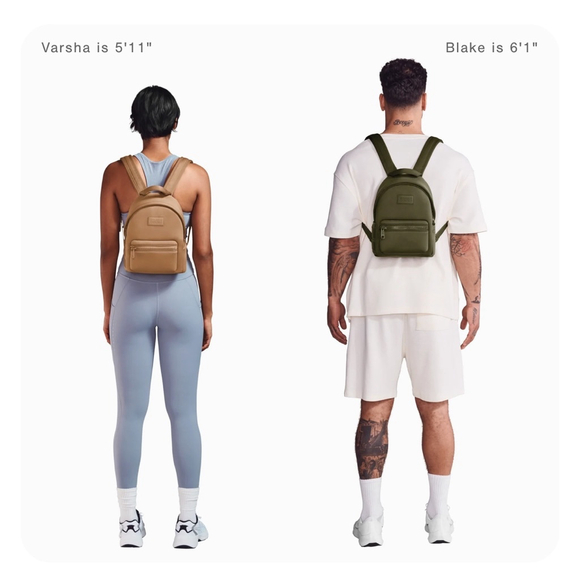 Dagne Dover DAKOTA NEOPRENE Mini BACKPACK Olive Green - Picture 5 of 15